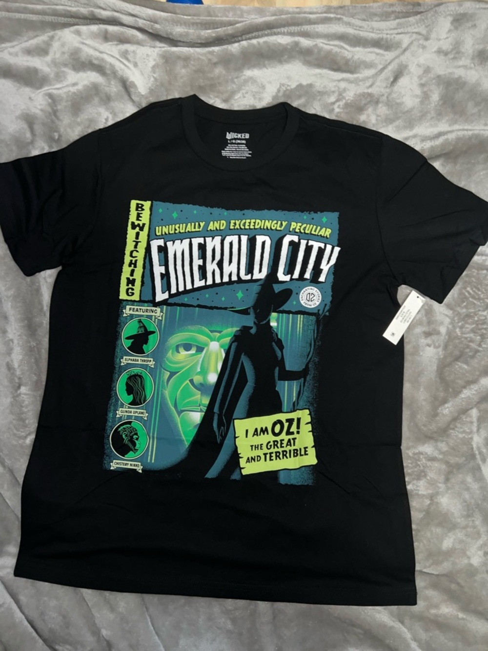 Wicked Emerald City Graphic Tee - Black